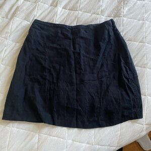 Abercrombie and fitch linen black skort